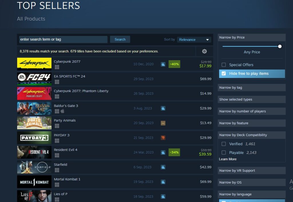 Steam-Best-selling